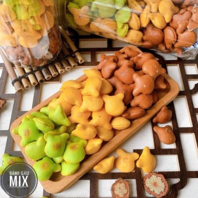 bánh gấu nhân kem